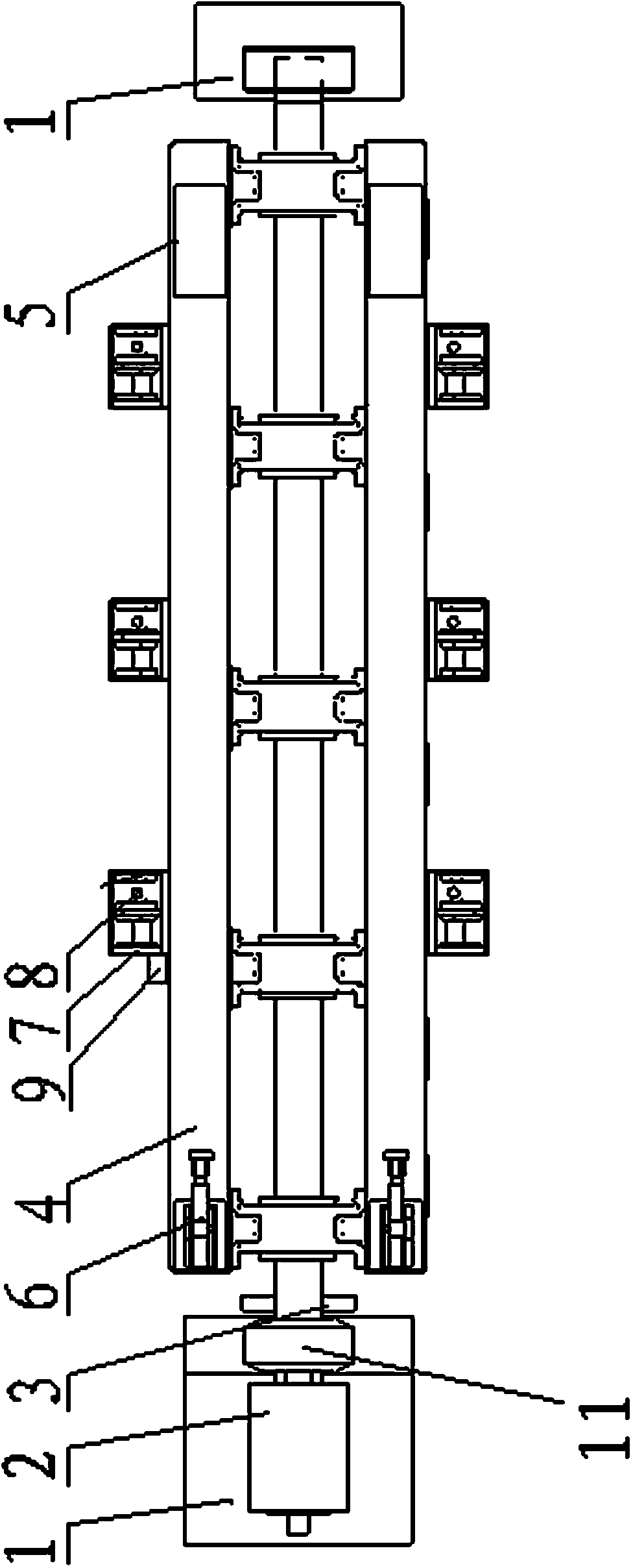 Shifting device of double-side assembling and clamping workpiece for automatic welding of hydraulic support