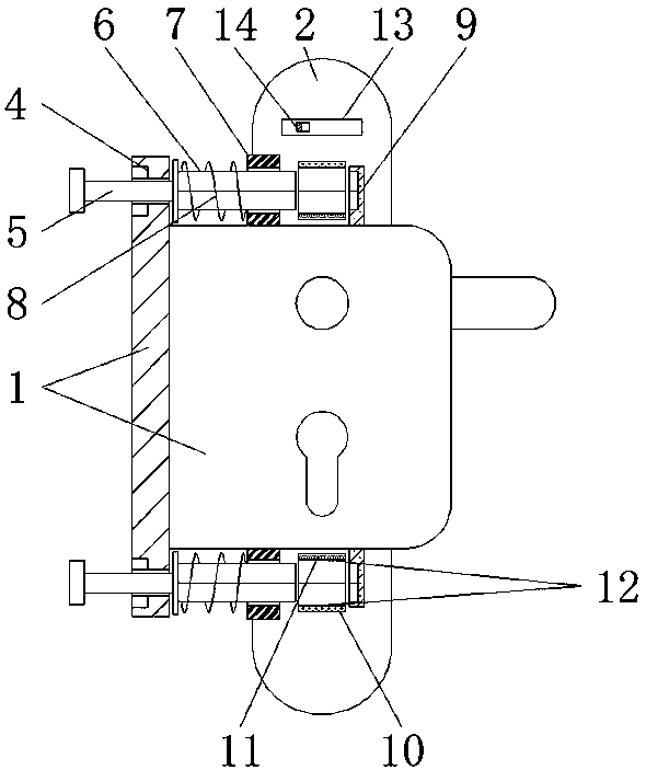 Intelligent anti-vibration door lock convenient to overhaul