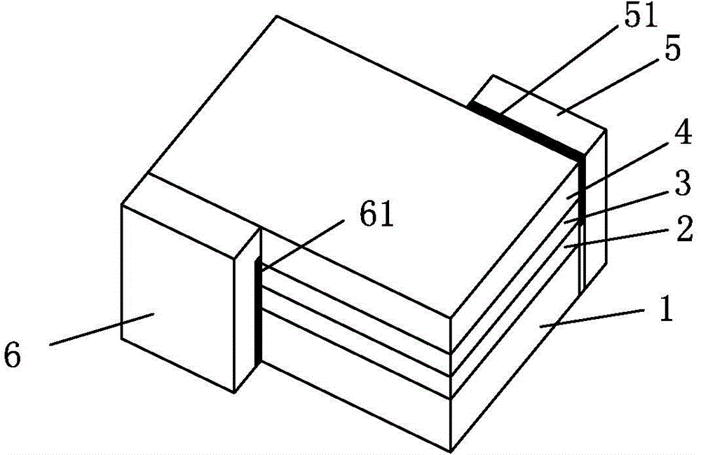 Electrode structure of LED chip with conductive substrate