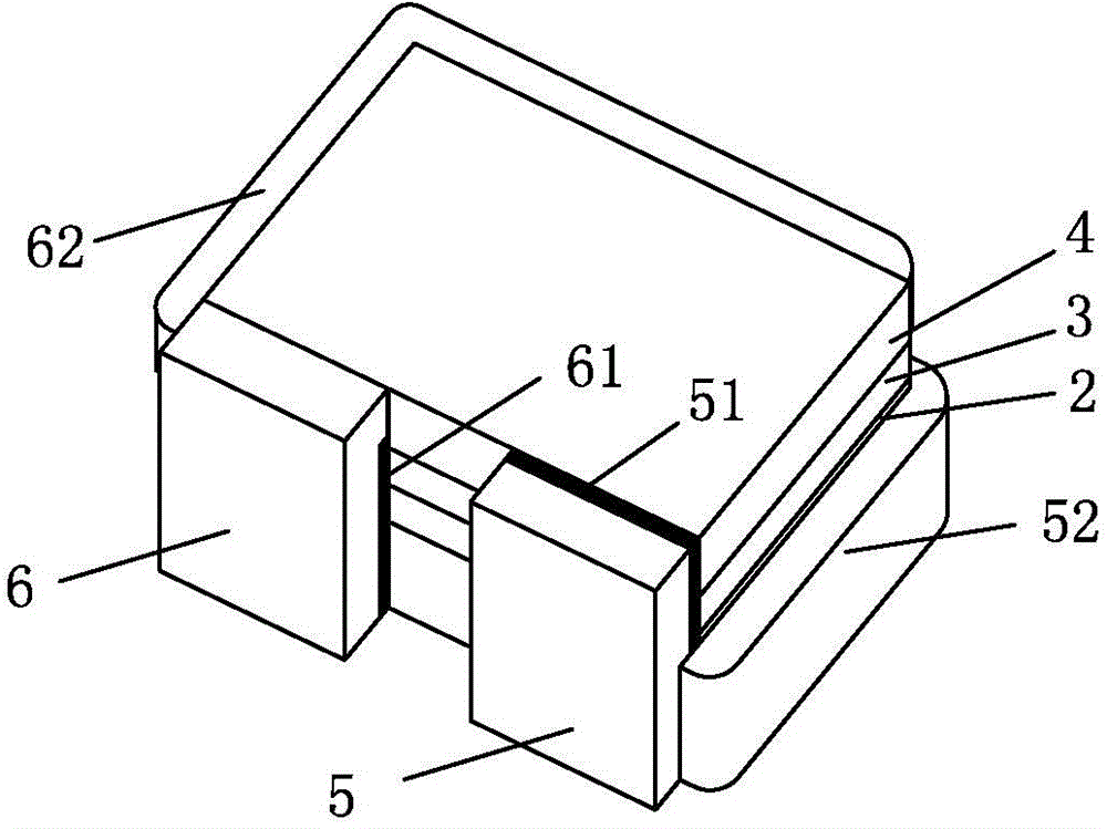 Electrode structure of LED chip with conductive substrate