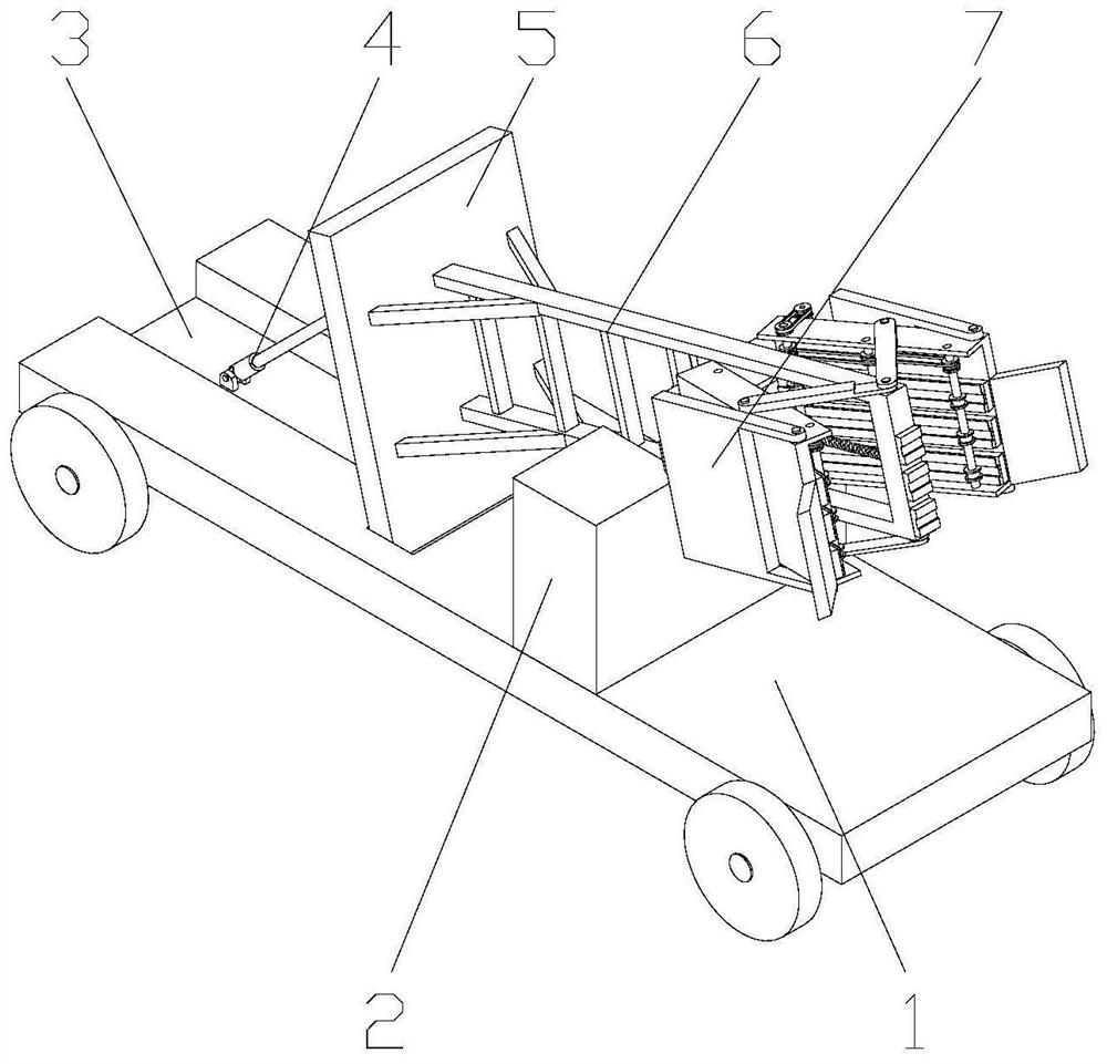 Cable crossing device for power construction