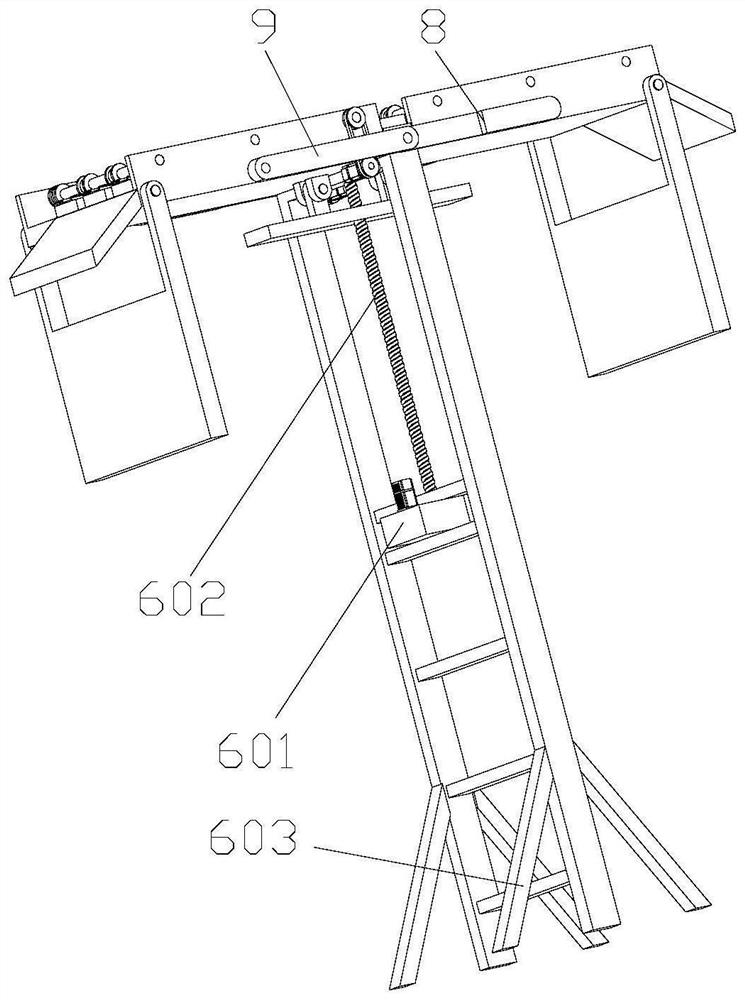 Cable crossing device for power construction