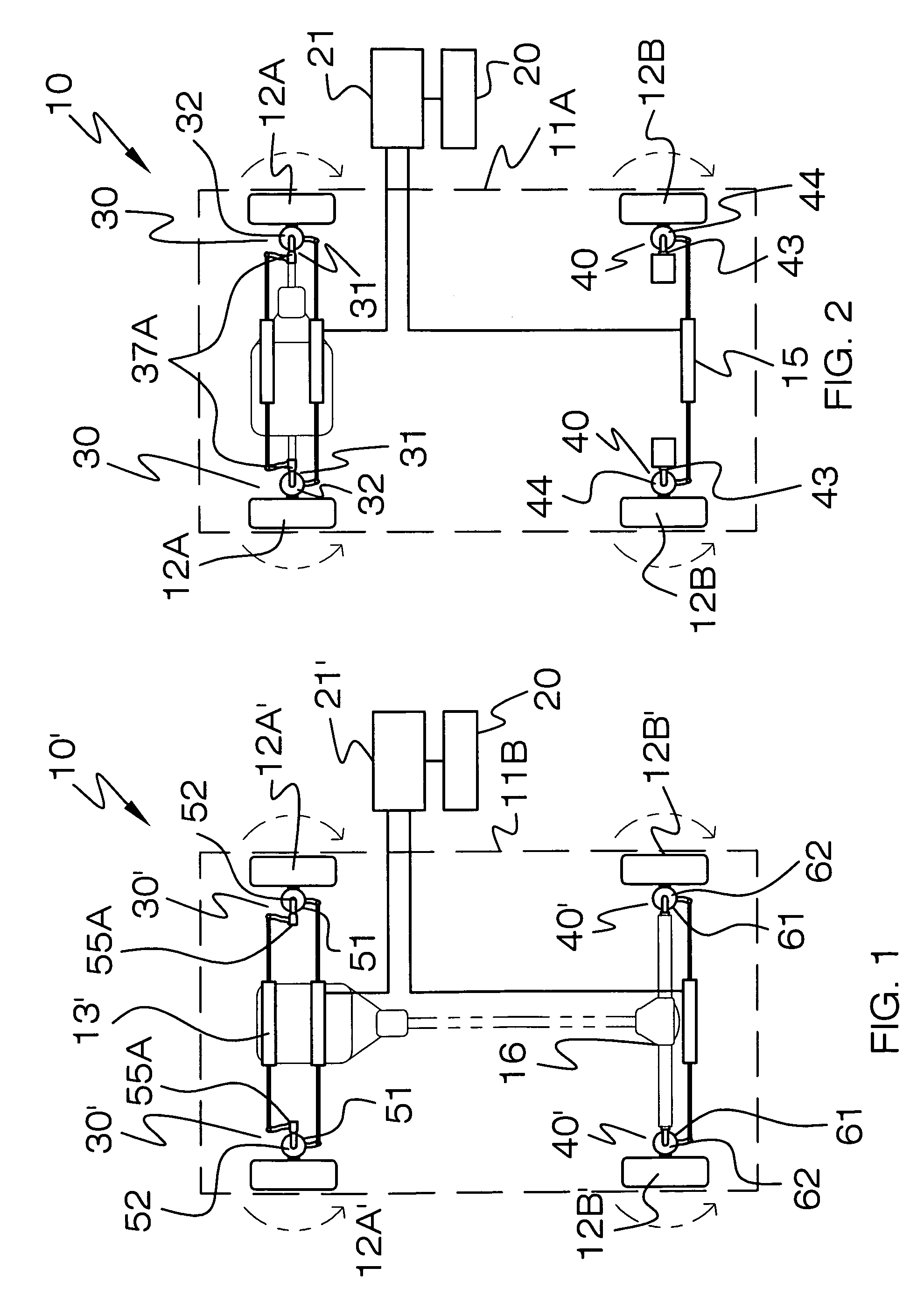 Auxiliary steering system for vehicles