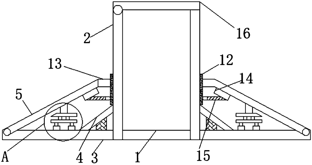 Metal cutting tool anti-toppling safety protection device