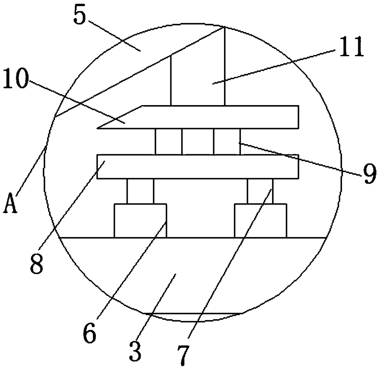 Metal cutting tool anti-toppling safety protection device