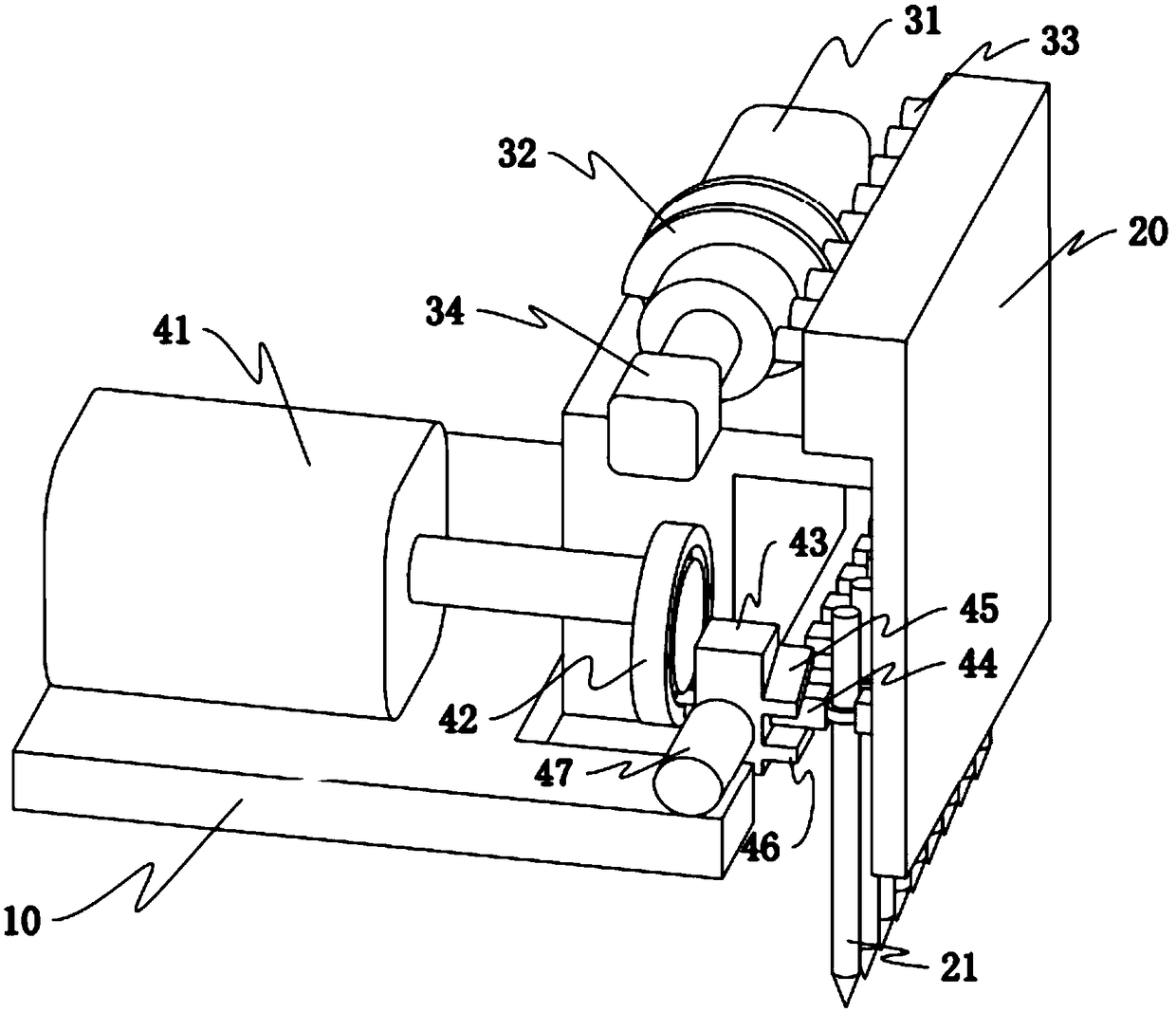 A fully automatic computerized jacquard machine color changing mechanism