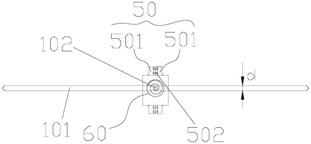 Active control wing plate device for improving wind-induced vibration performance of large-span suspension bridge and suspension bridge