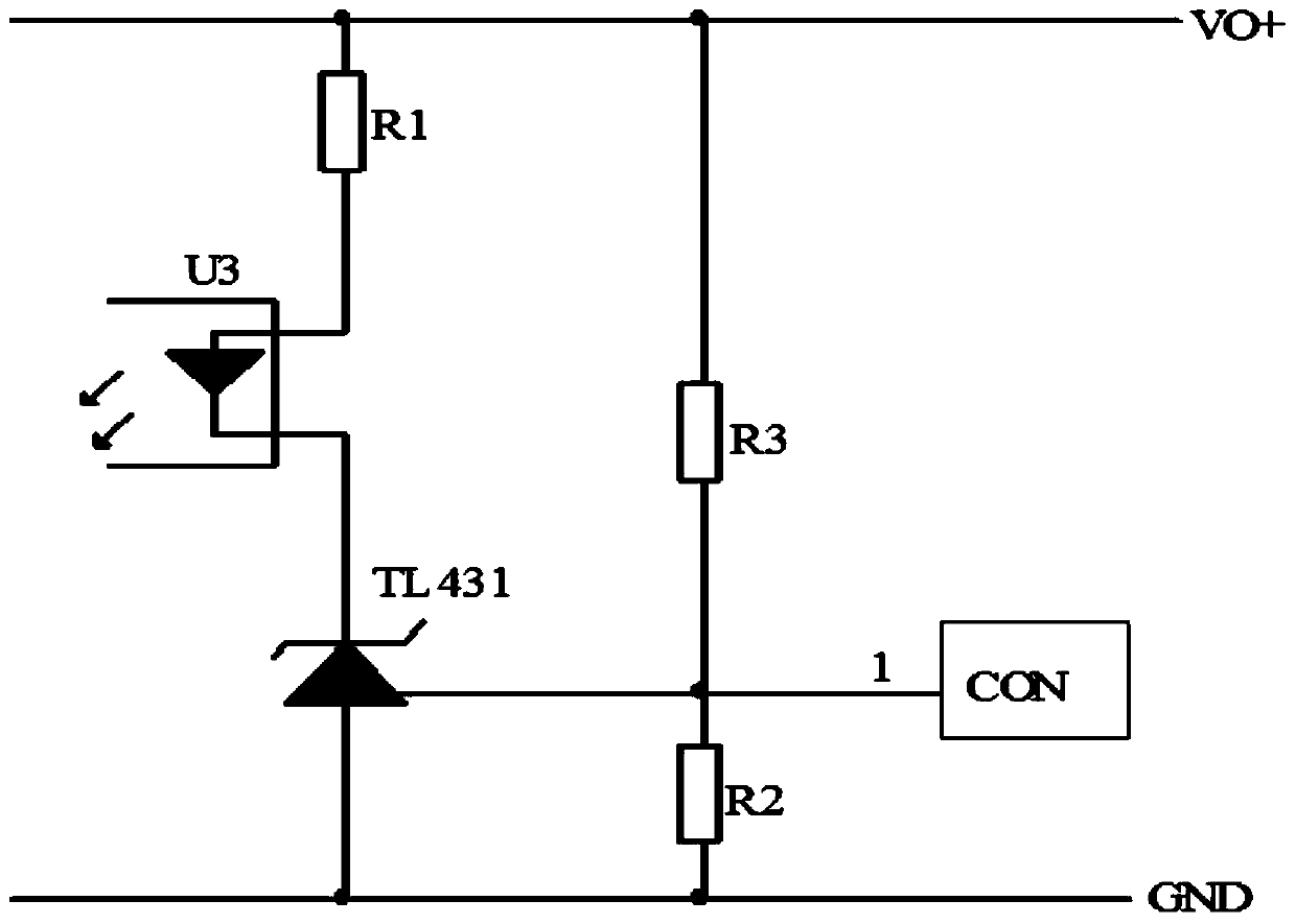 Synchronous rectification chip temperature detection control device and method