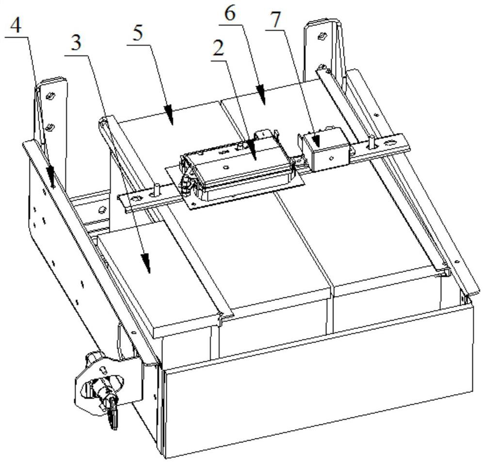 Storage battery pack and automobile with top-mounted electric drive operation function