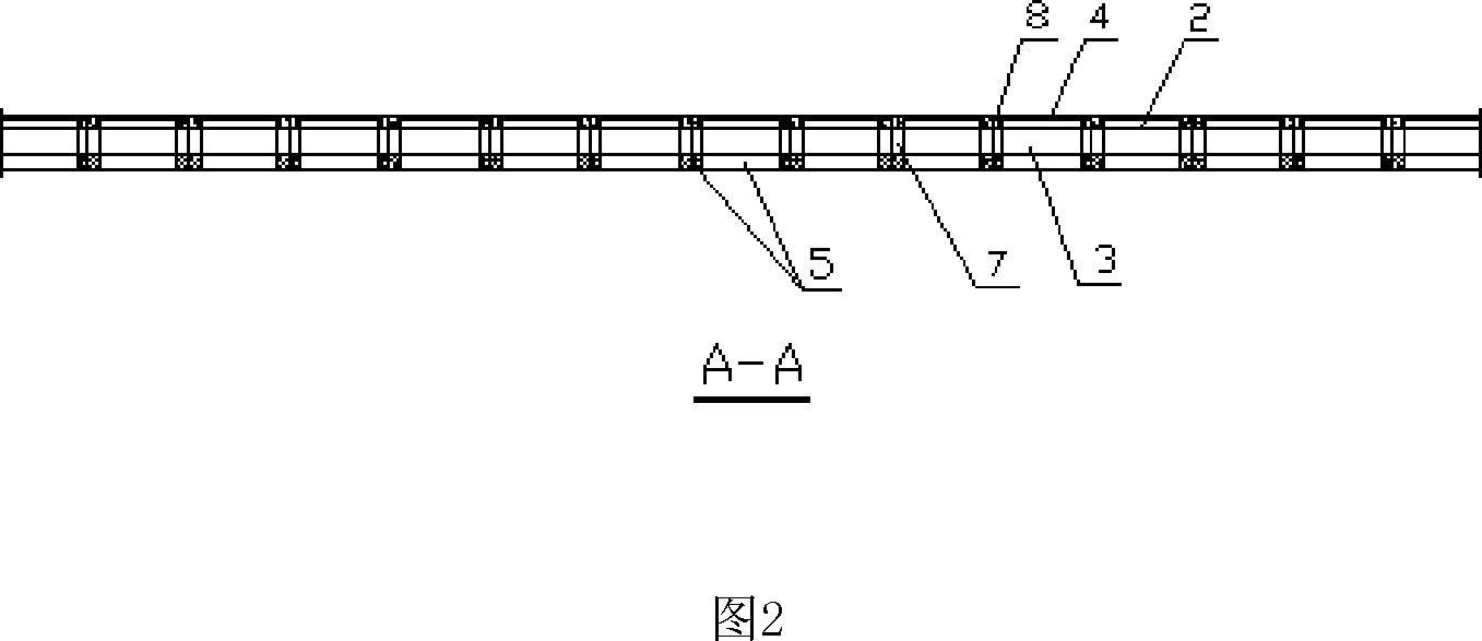 Oblique crossing inclined grid steel-concrete hollow sandwich mesh-like wagon shell and arched roof structure