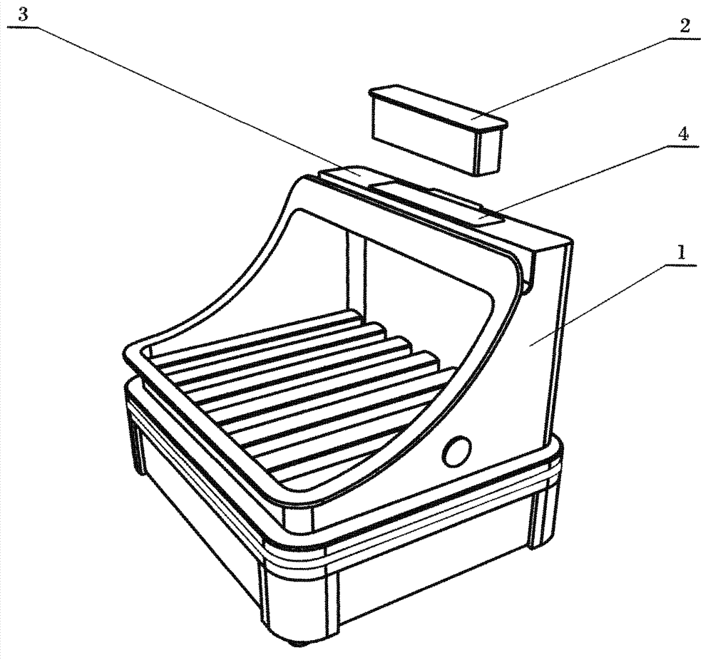 Foot warming box with upper electric control box