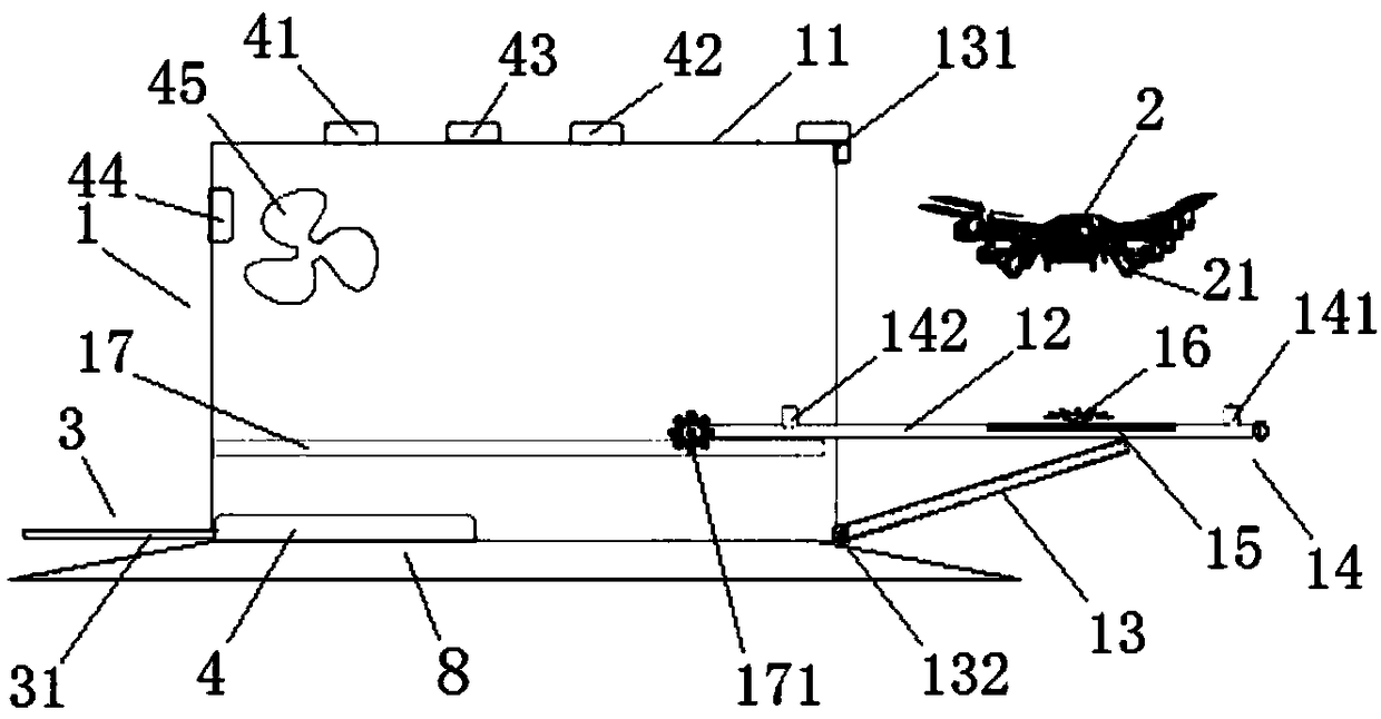 Unmanned aerial vehicle port capable of automatically charging