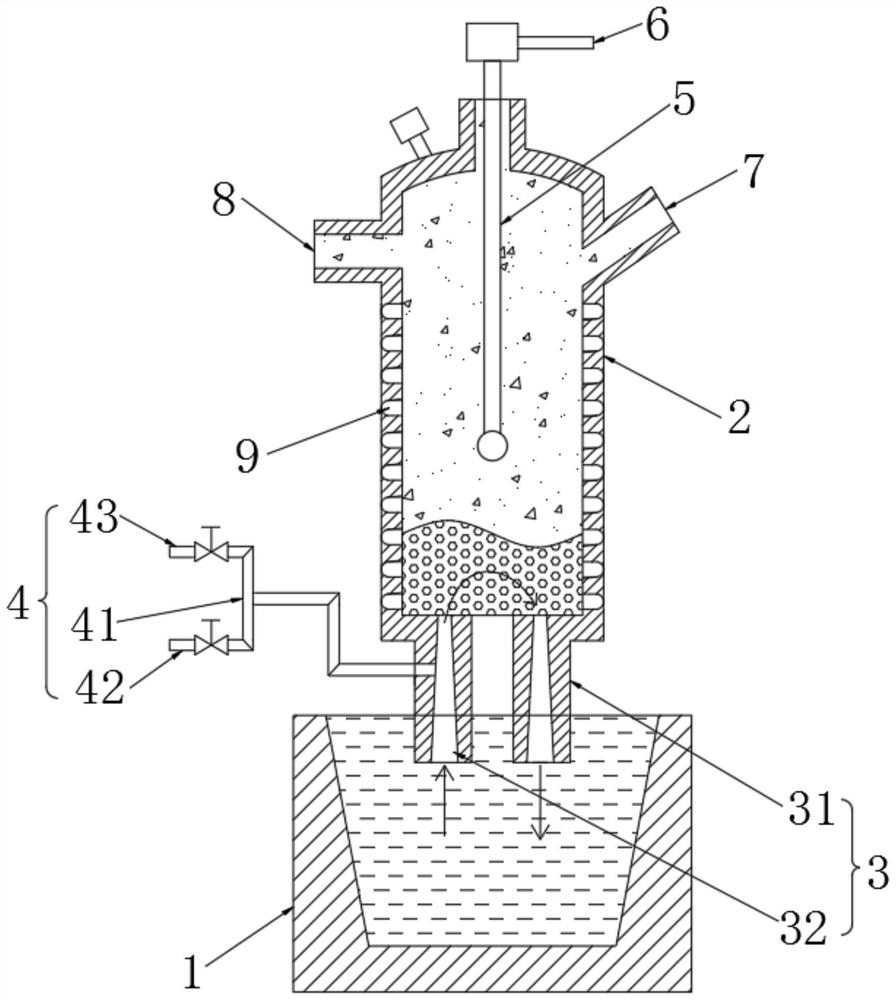 RH furnace dehydrogenation method and device