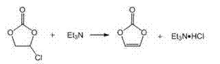 Method for continuously preparing vinylene carbonate by tubular reactor