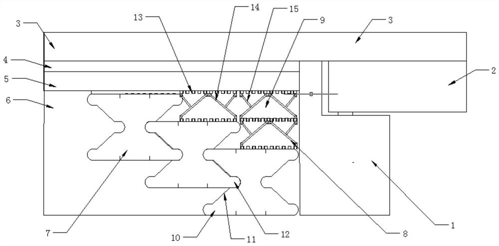 A kind of anti-high-fill roadbed bridge head jumping structure