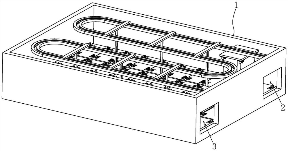 Spatial layout structure and layout method suitable for urban update construction