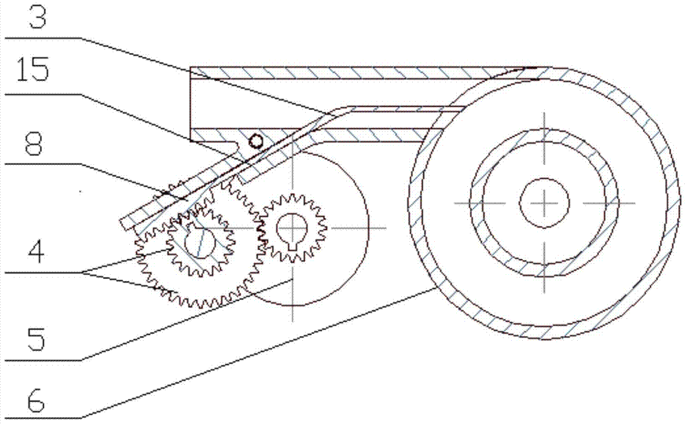 A variable inlet section oil-gas separator