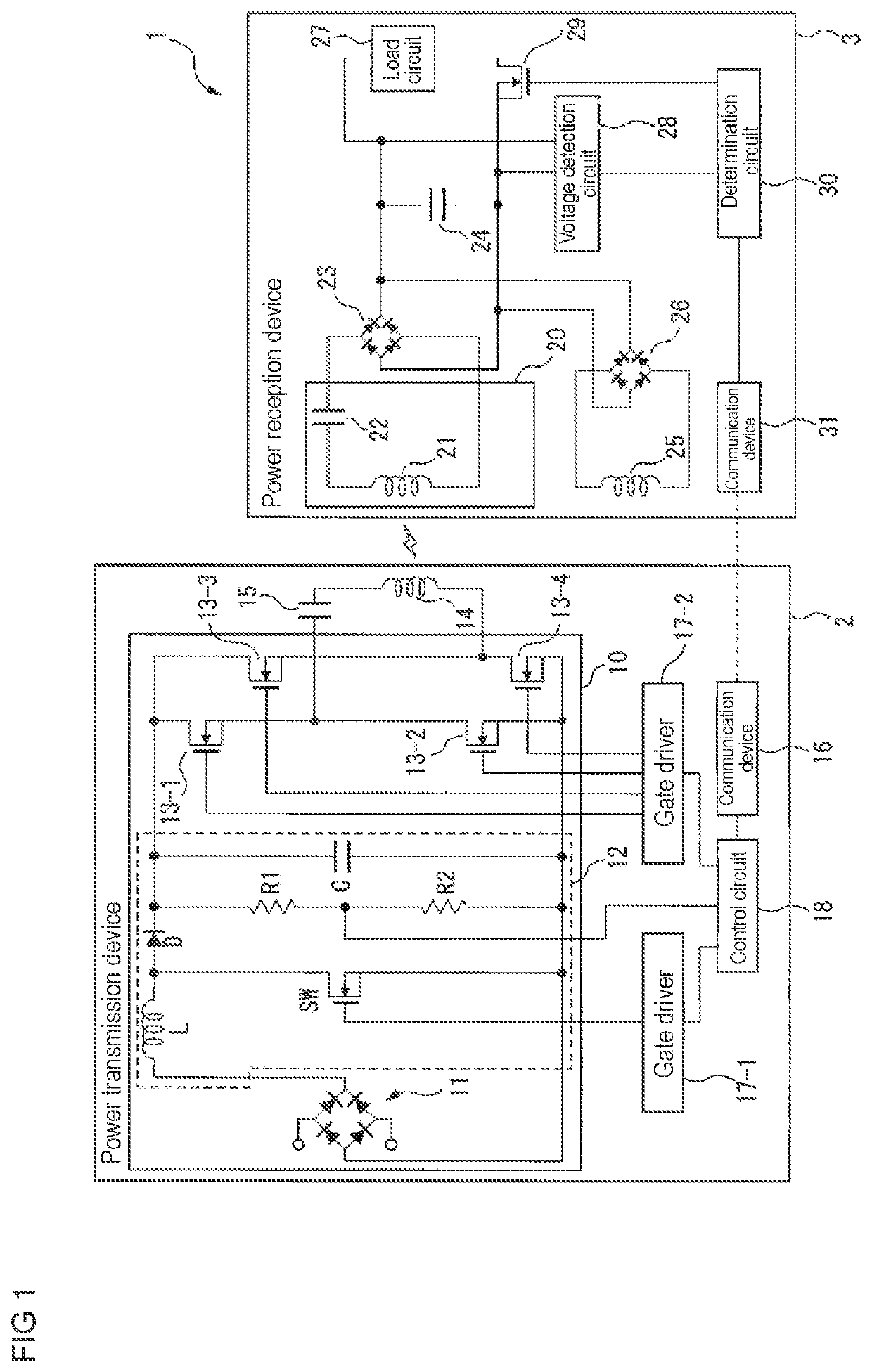 Non-contact power feeding device