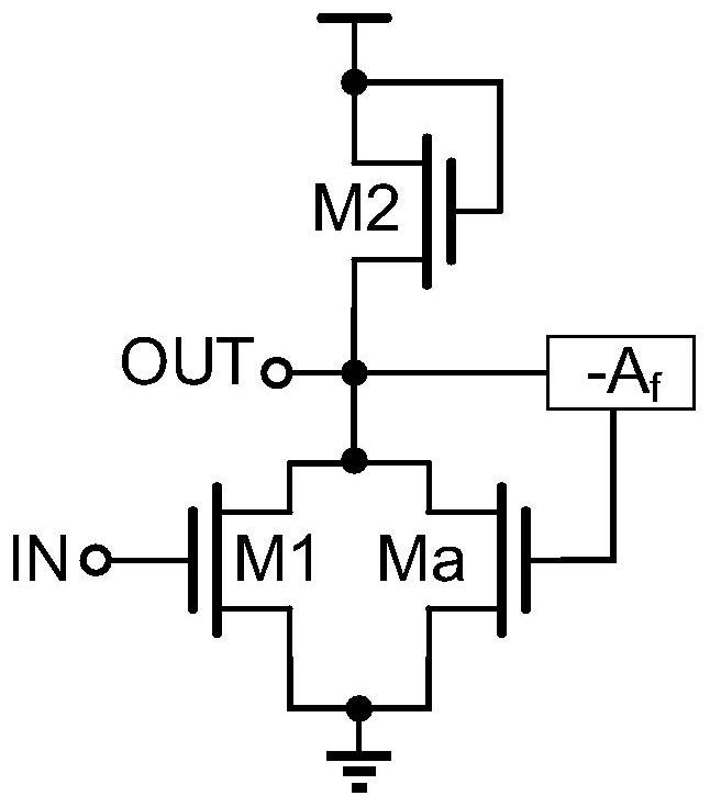 A transistor equivalent transconductance boosting amplifier circuit and chip