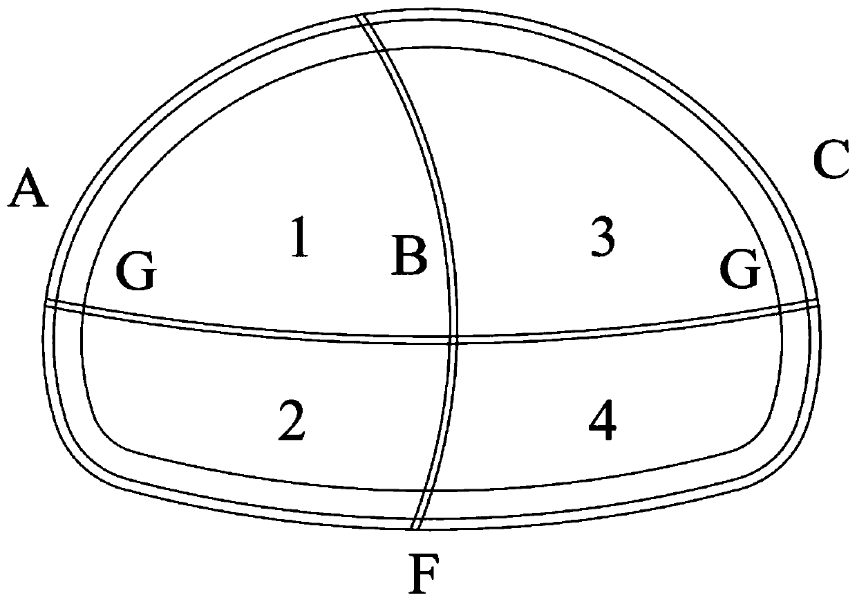 Construction method conversion construction method of super-large-span tunnel in V-level to IV-level surrounding rock section