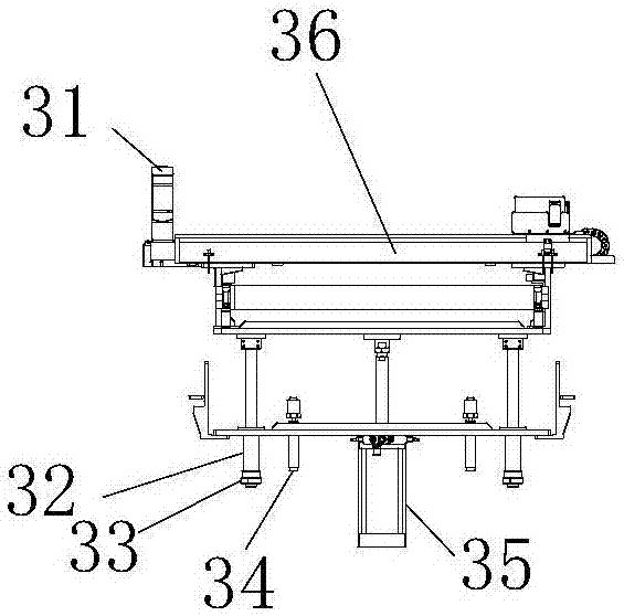 Six-sided detection device used for plate production