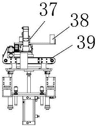 Six-sided detection device used for plate production