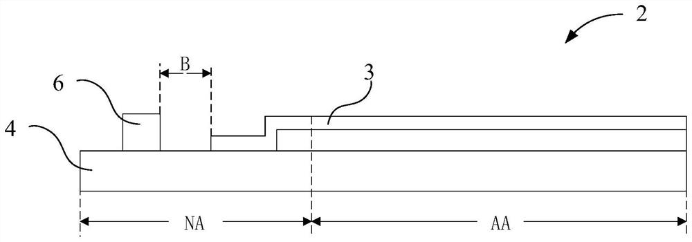 Electronic device, display panel and method of making the same