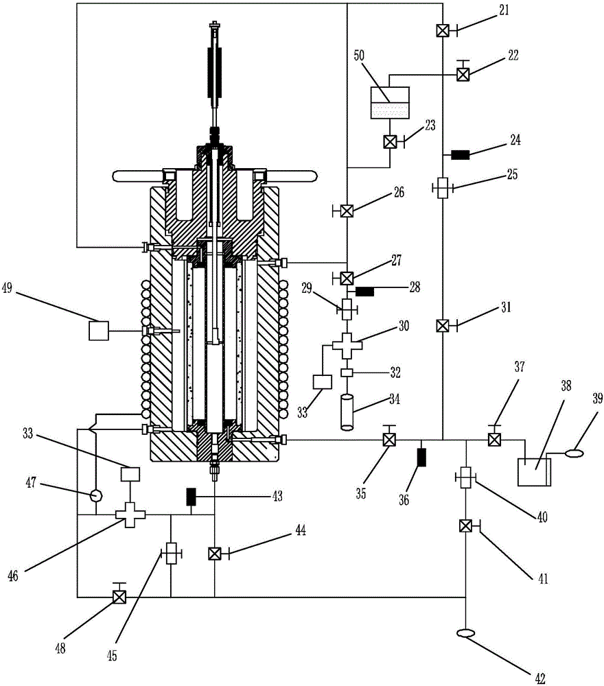 Oil/gas well cement sheath sealing integrity testing device and method for carrying out evaluation through device