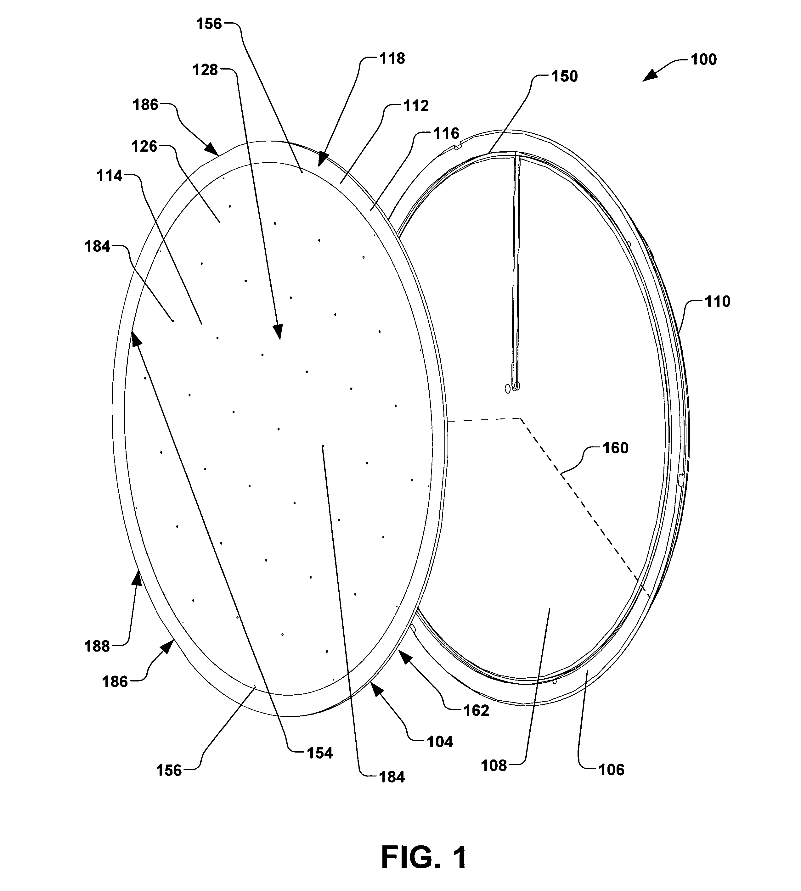 Annulus clamping and backside gas cooled electrostatic chuck