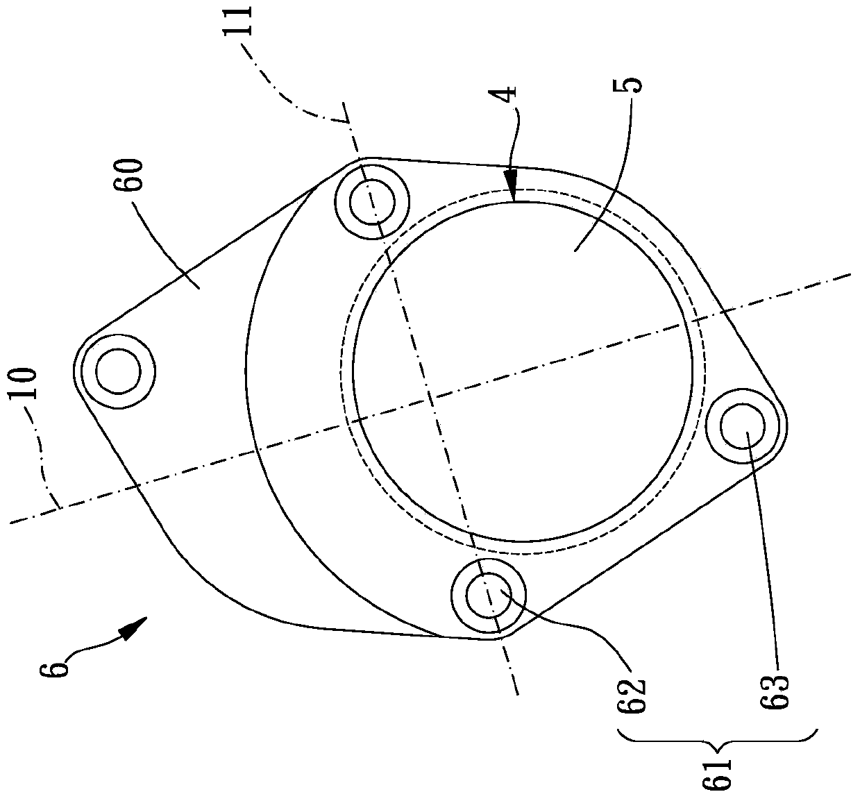 Adjustable five-way mechanism