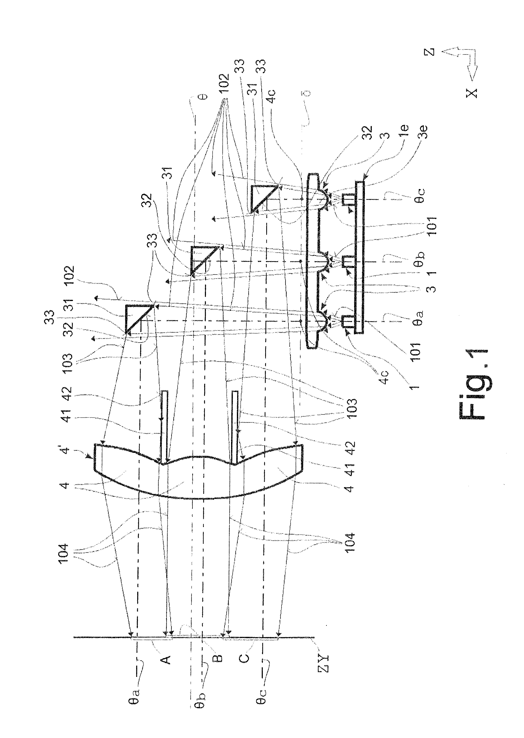 Light device, especially a headlight for motor vehicles