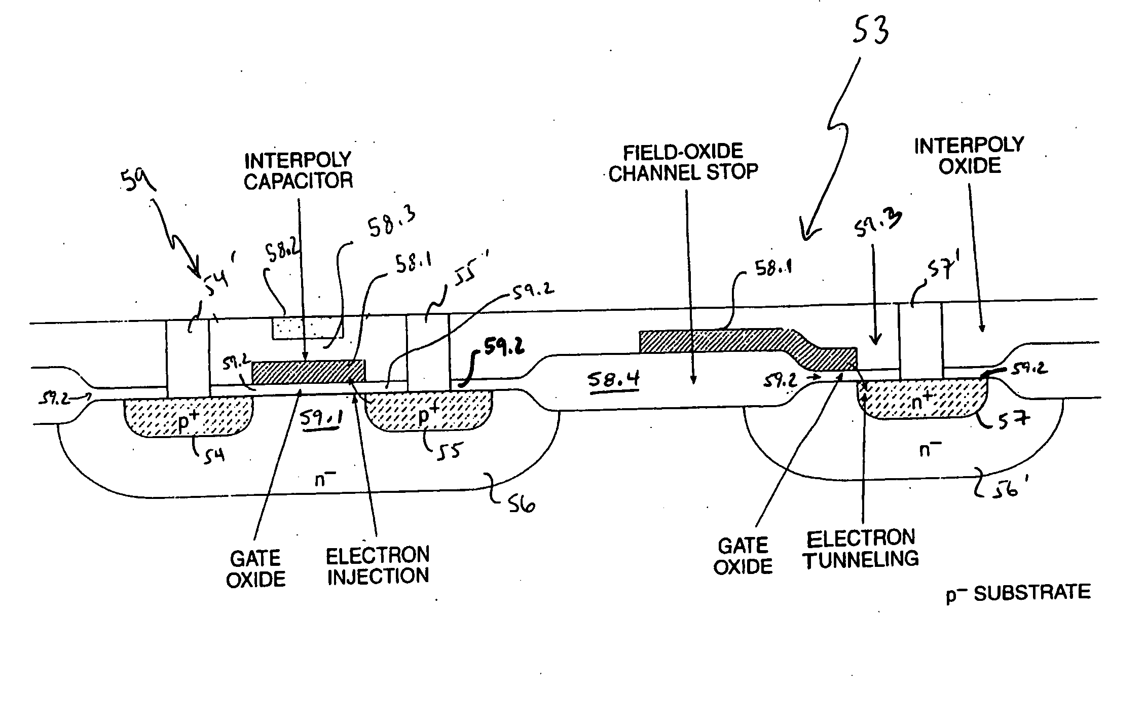 Floating-gate semiconductor structures