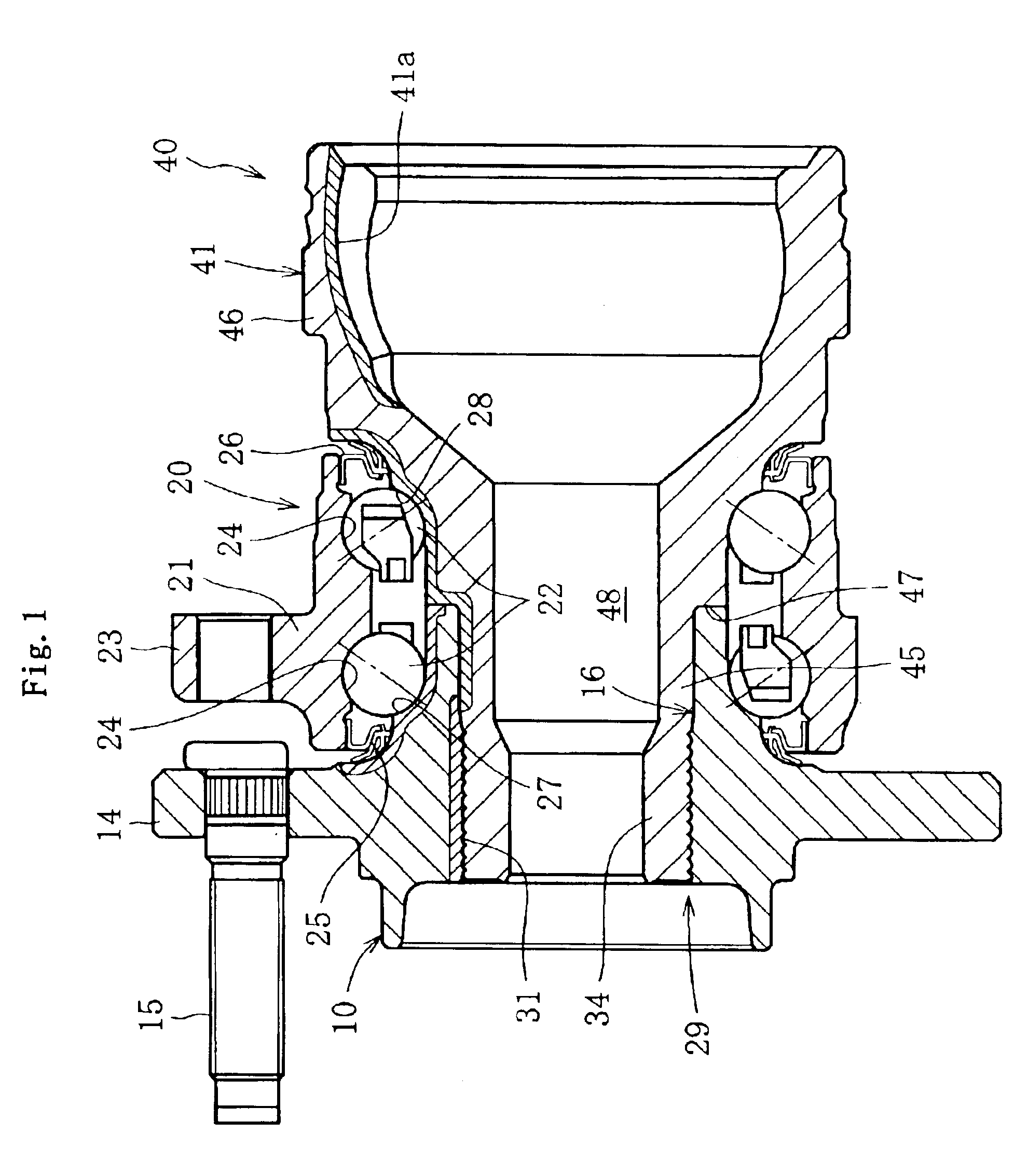 Wheel bearing device