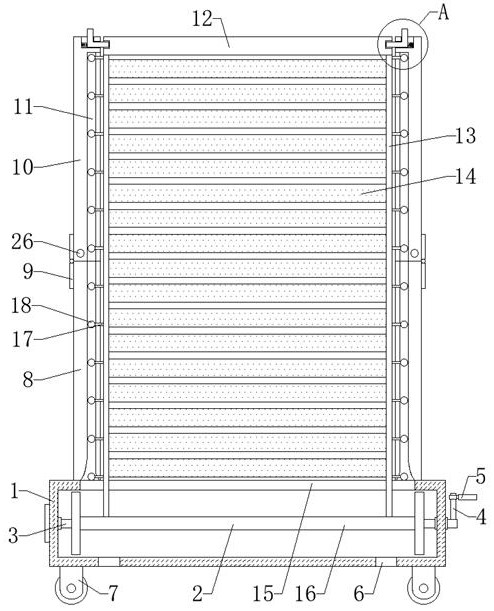 Advertising lamp box convenient to move and using method