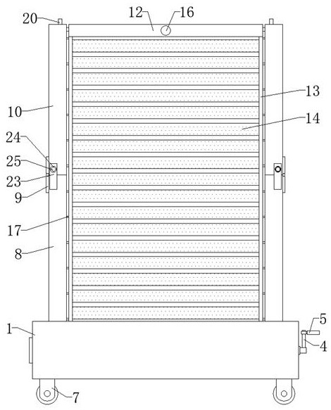 Advertising lamp box convenient to move and using method