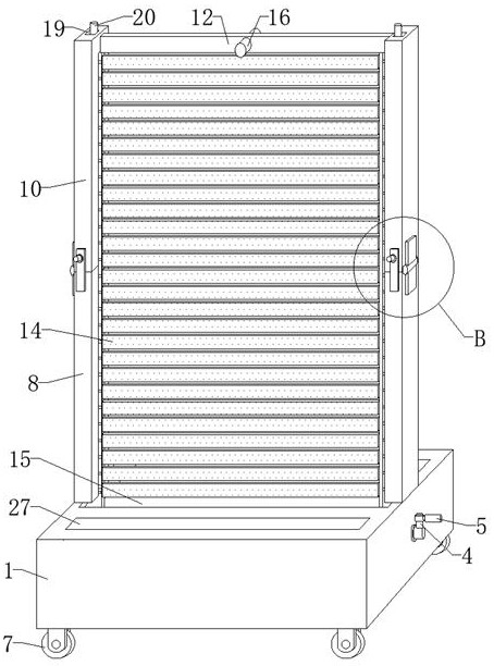 Advertising lamp box convenient to move and using method