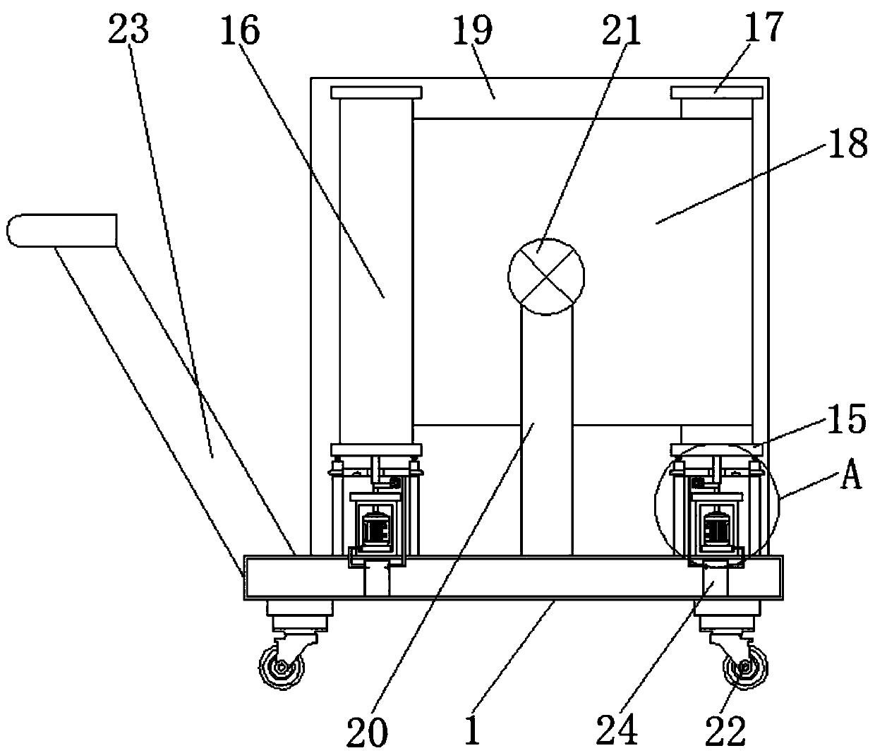 Auxiliary teaching device for ideological and political education in university