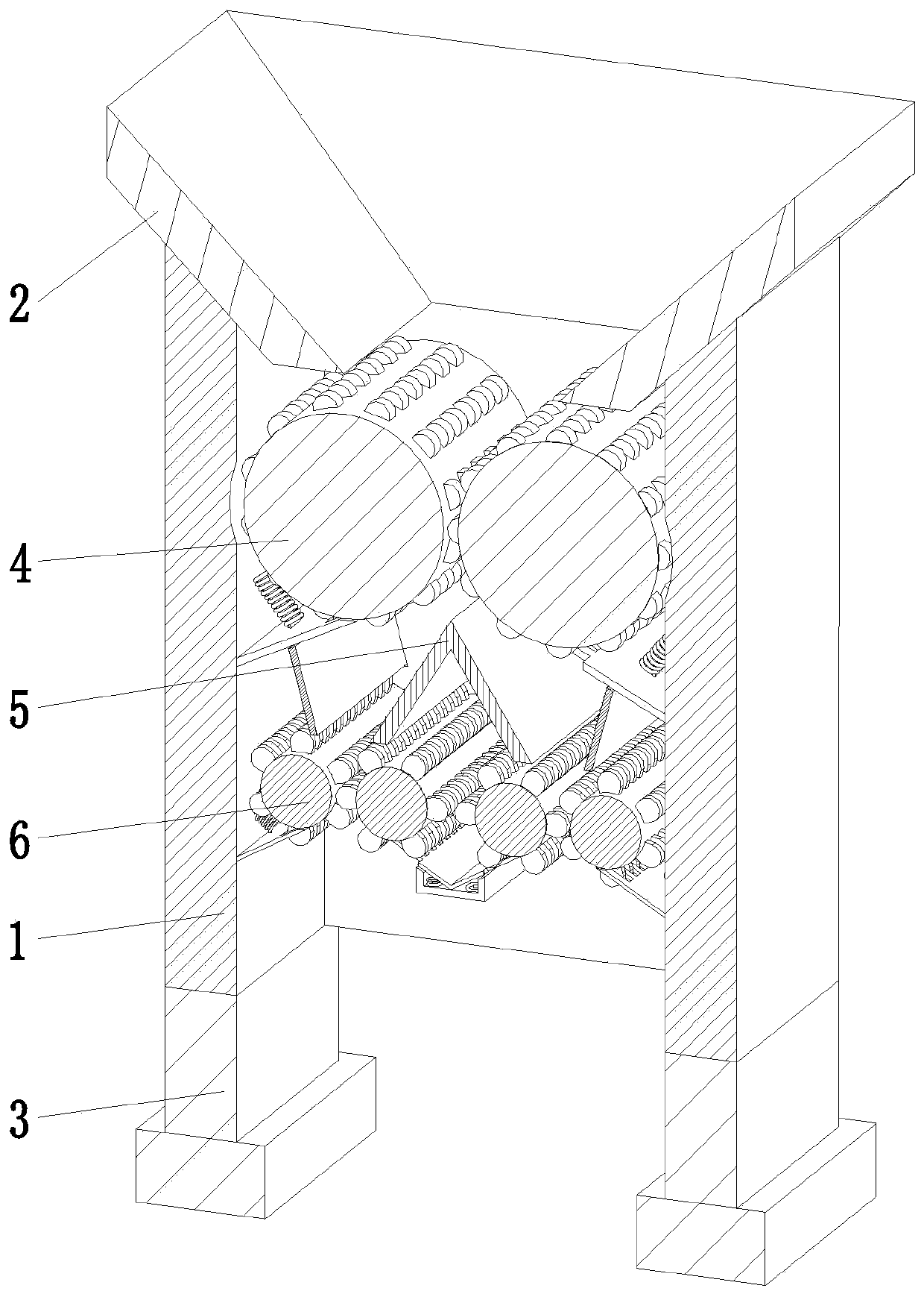 Recycling processing treatment system for steelmaking processing waste steel slag