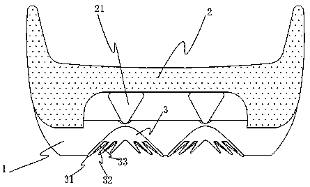 a non-slip sole