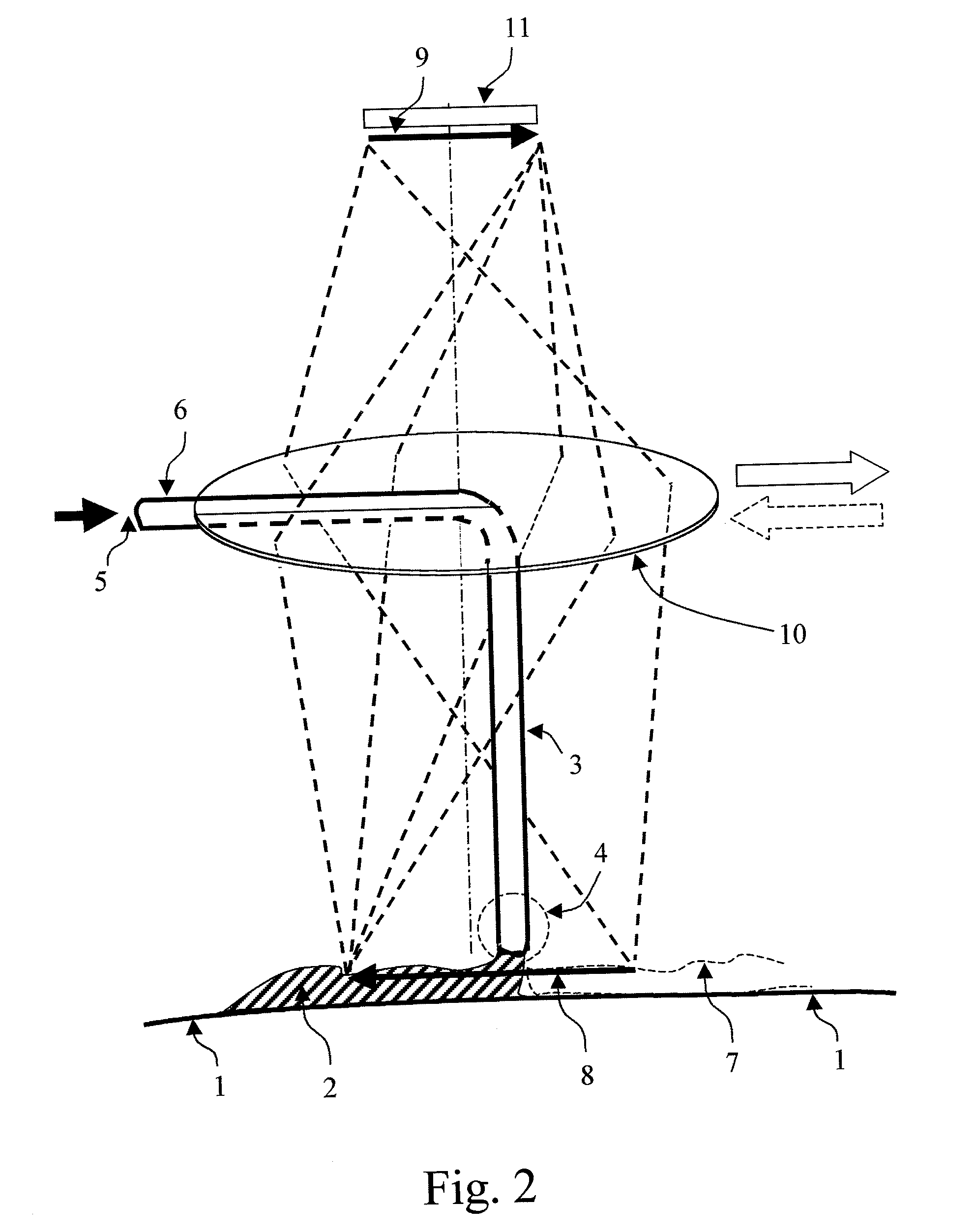 Optical Guide and Online Control of a Tool