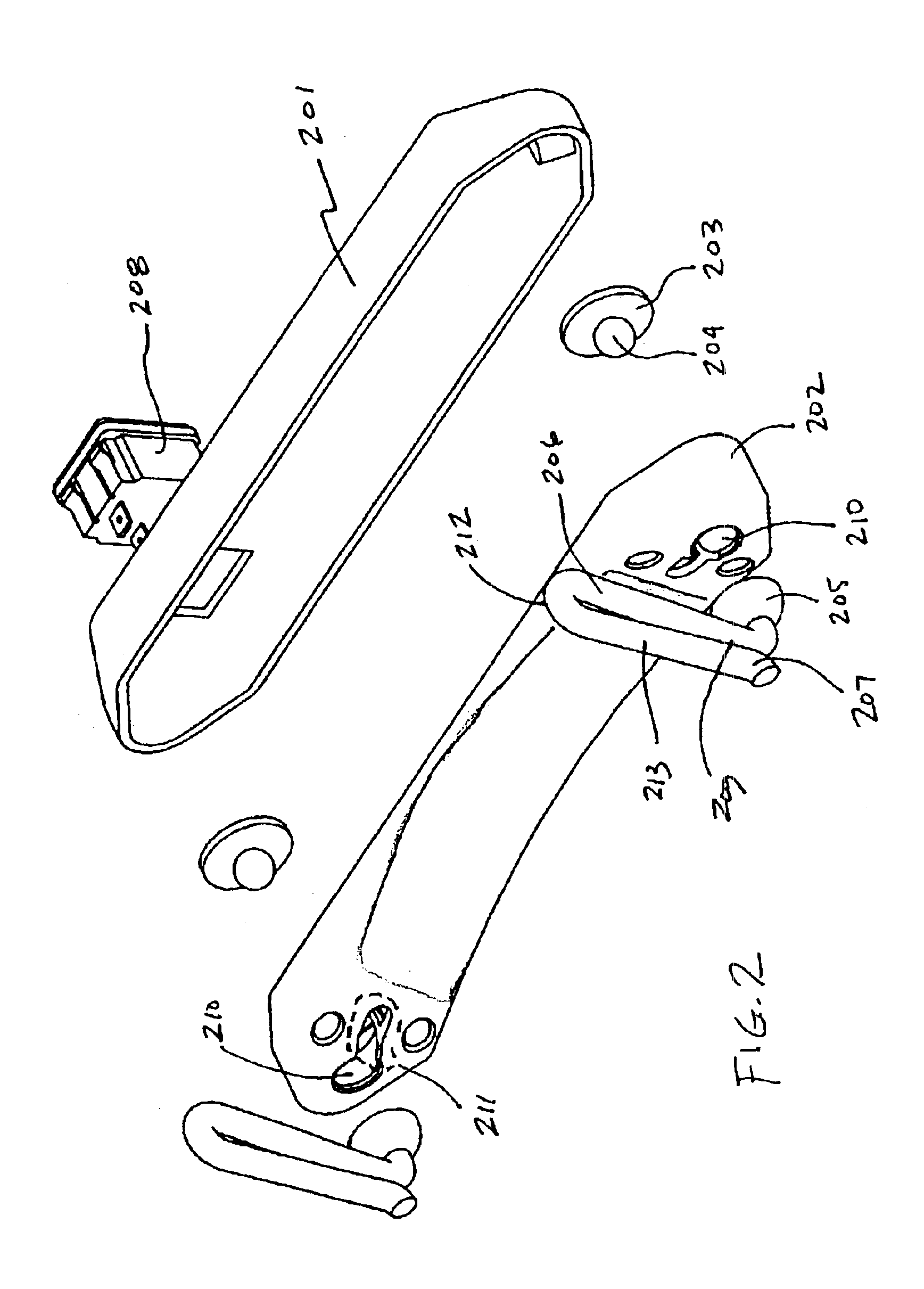 Detached portable battery with universal clip