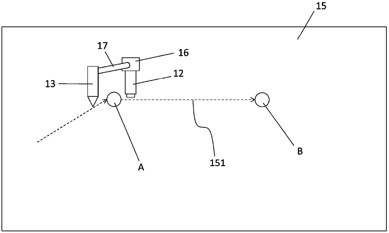 Trajectory height pre-measuring compensation system