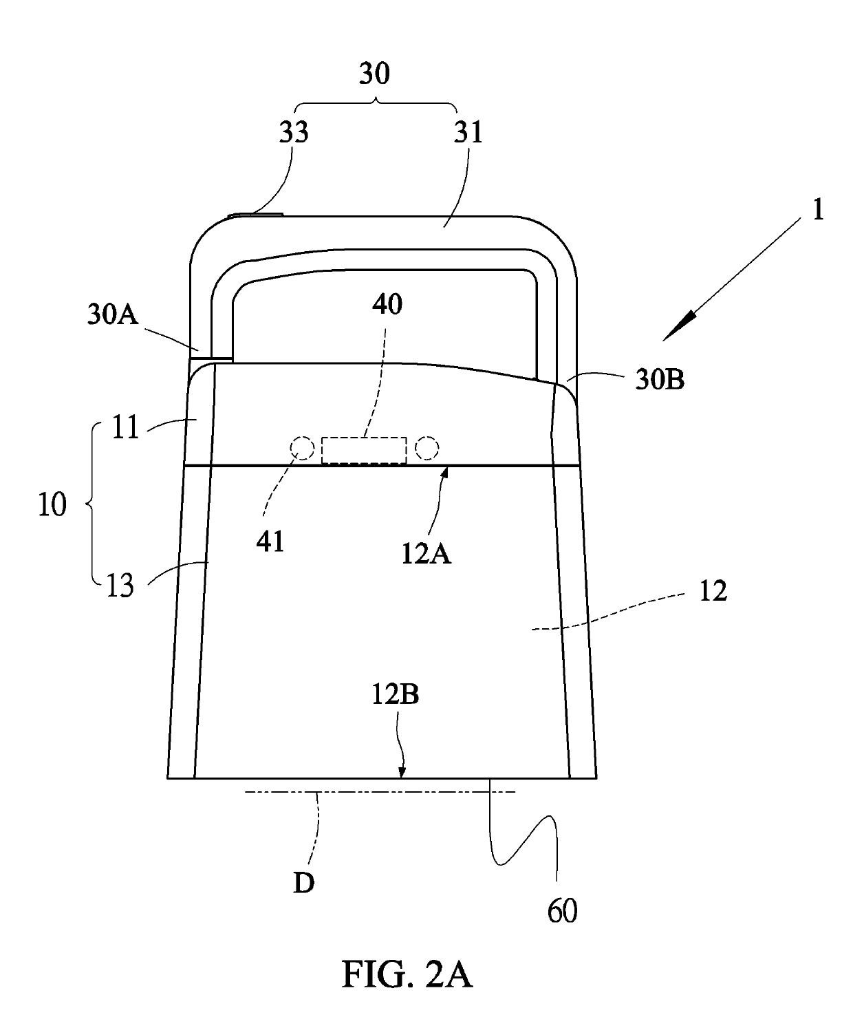 Portable image capture device having handle assembly disposed on main body and portable image capture system using such portable image capture device