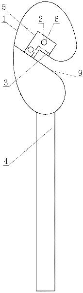 Fold edge type dental floss blade