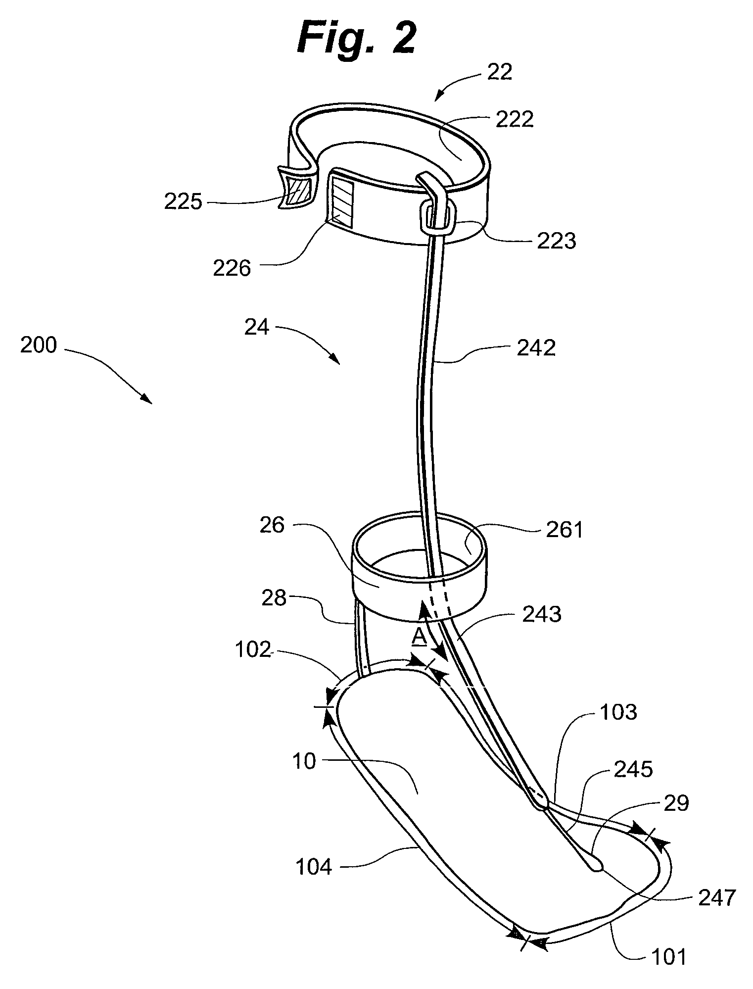 Device for treating foot drop