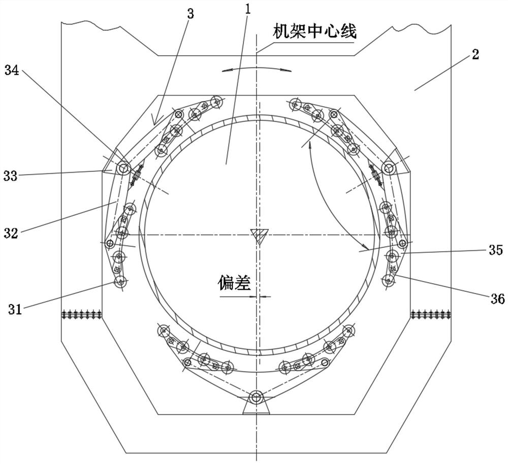 A large external rotary motion mechanism