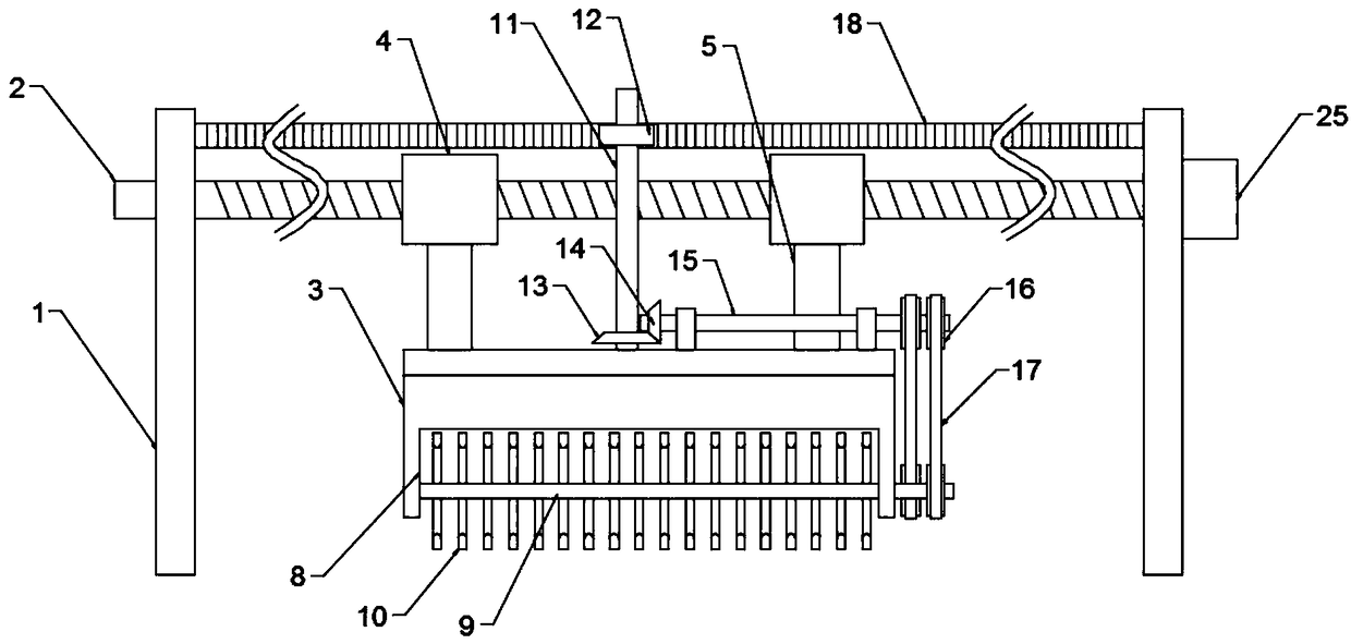 Self-propelled soil turning device for greenhouse planting