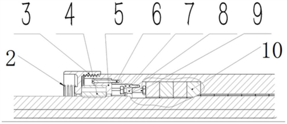 An embedded permanent magnet array axial eddy current damper