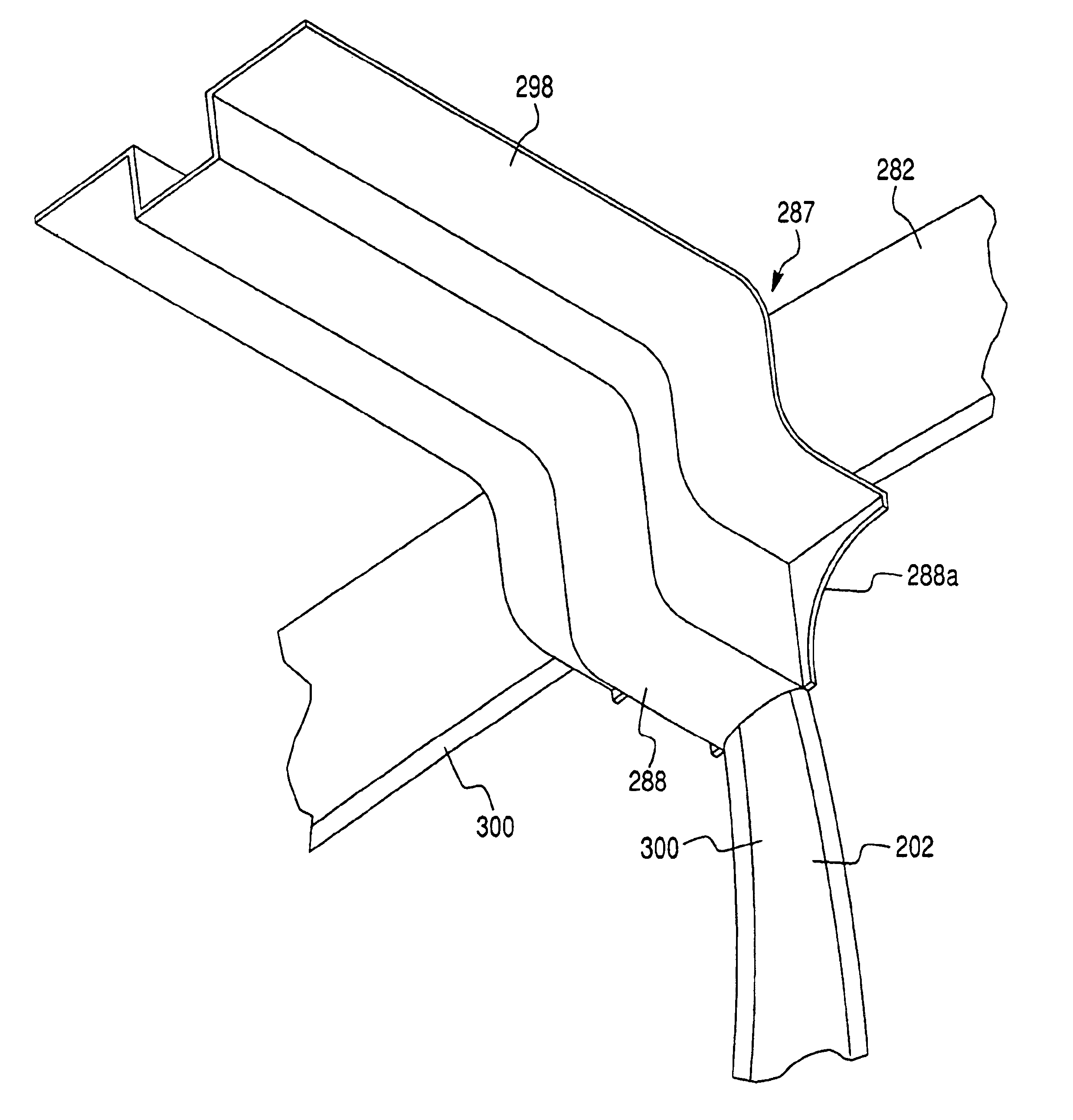 Space frame cross member with integrated door seal feature