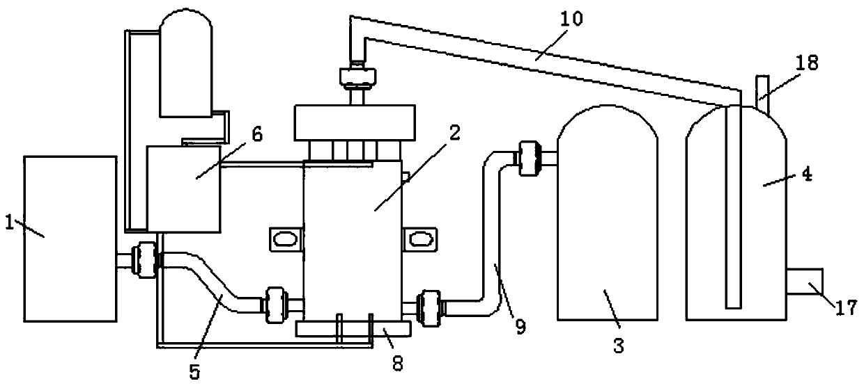 High-efficiency seawater distillation desalination device for steel production